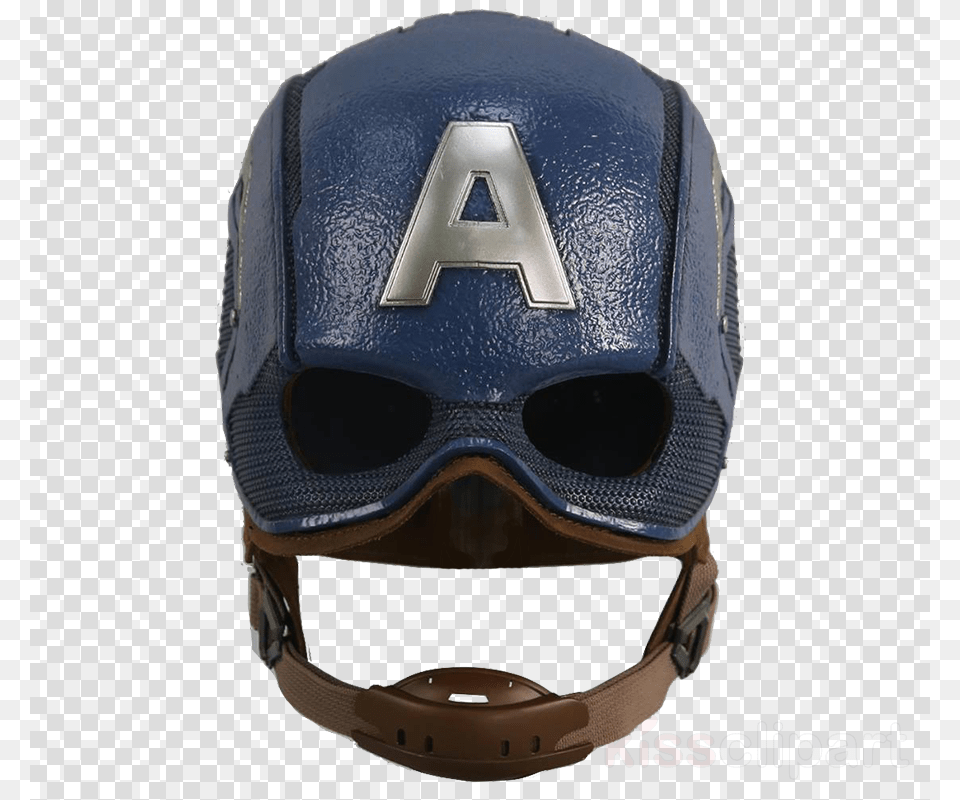 King Arts Captain America Helmet Clipart Captain America, Crash Helmet, American Football, Football, Person Png Image