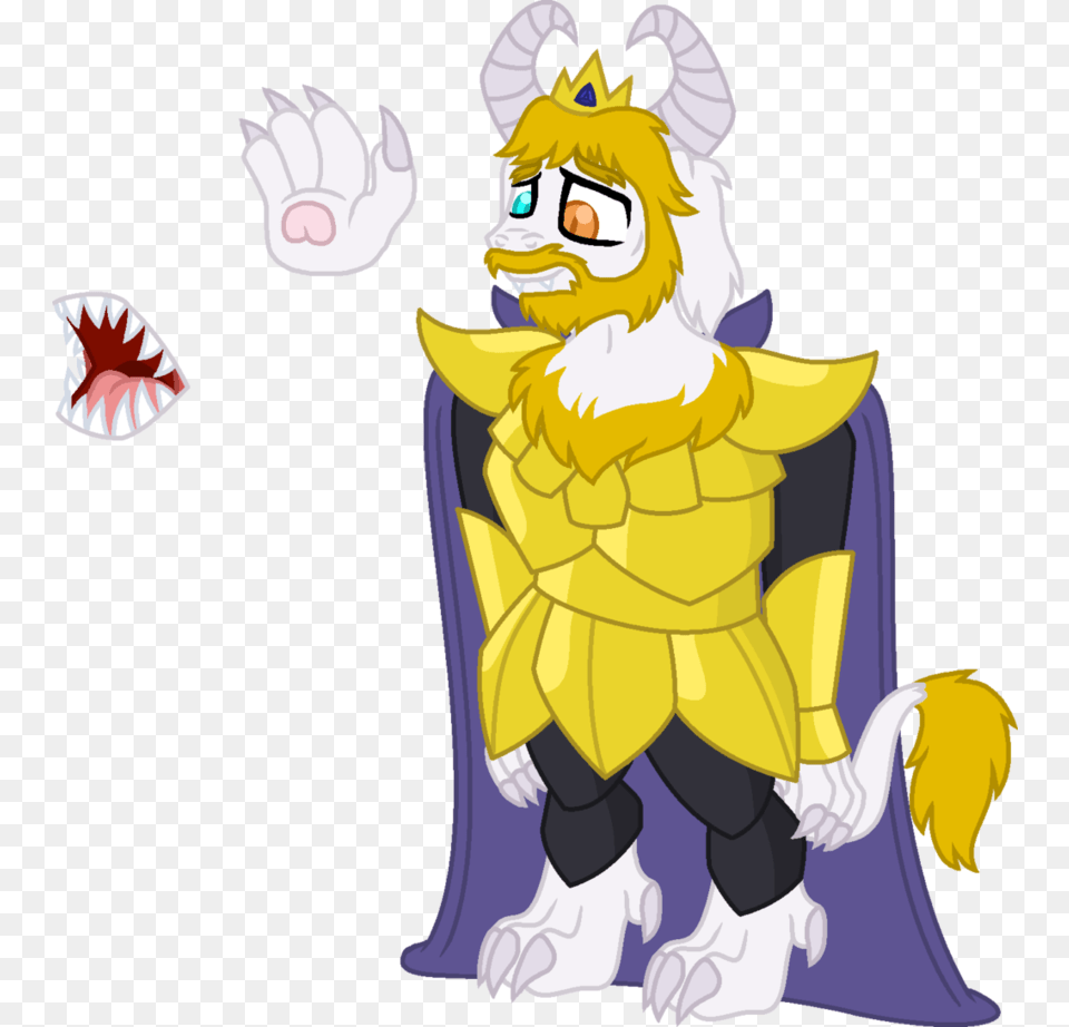 King Asgore Dreemurr Fanart With Armor Full Body, Electronics, Hardware, Baby, Person Free Png
