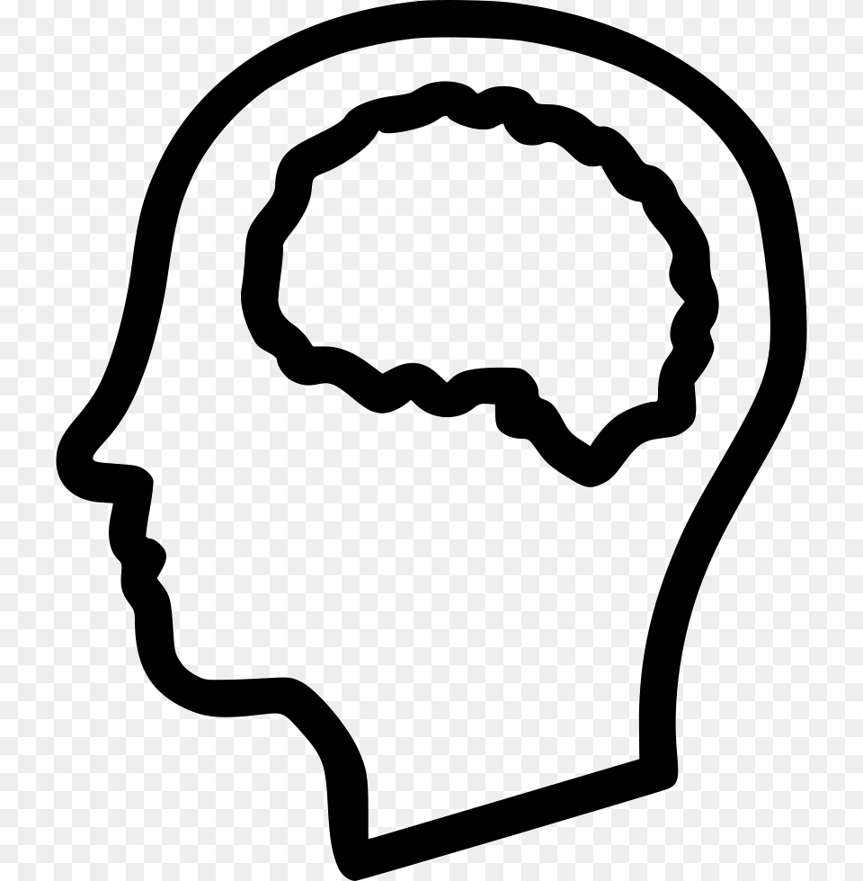 King Brain Head Mind Comments Brain Icon, Stencil, Smoke Pipe, Person, Face Png Image