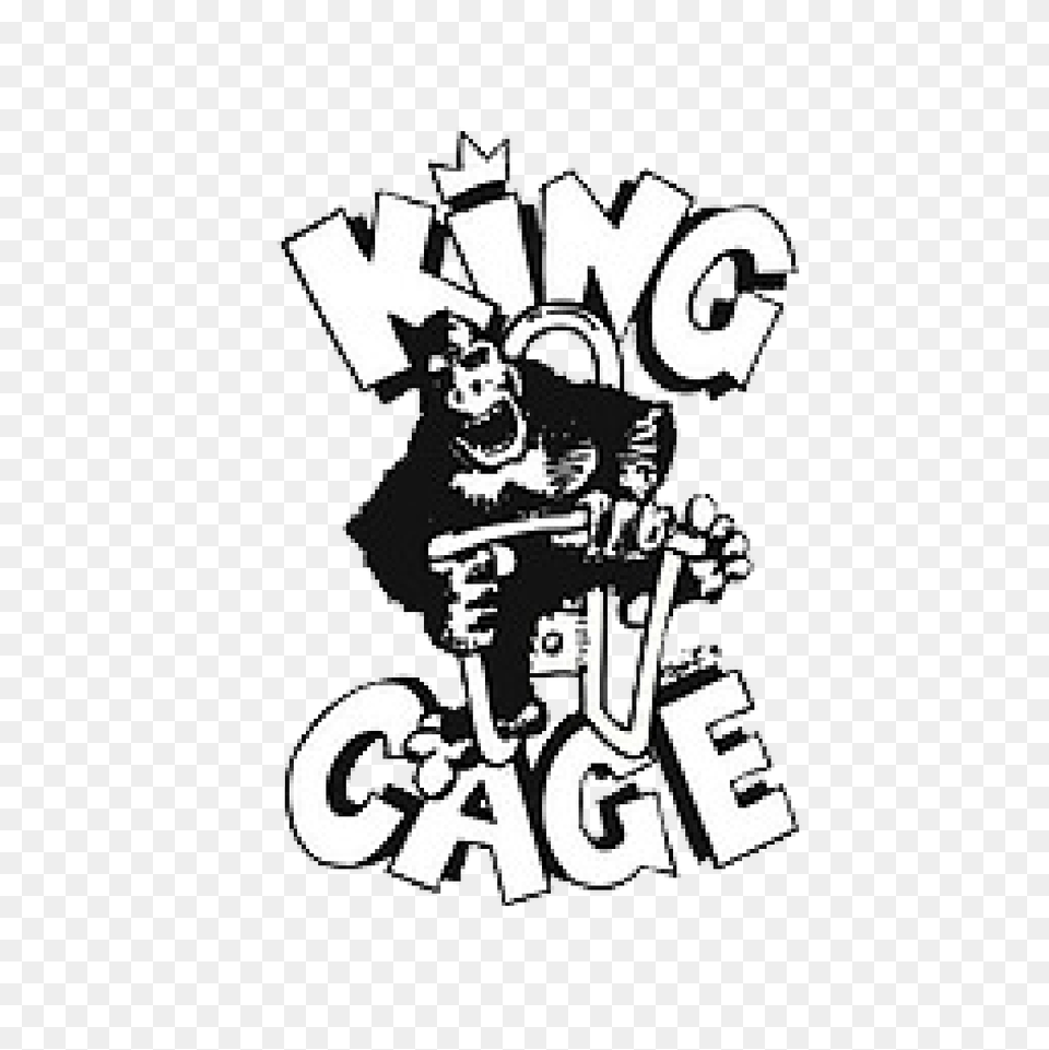 King Cage Bottle Lever Opener Commuter Cycles, Stencil, People, Person, Logo Png Image