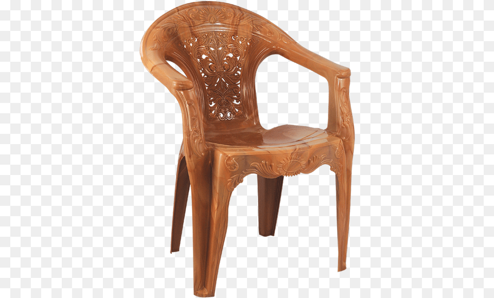 King Chair Nilkamal Plastic Chair, Furniture, Armchair, Wood Free Png