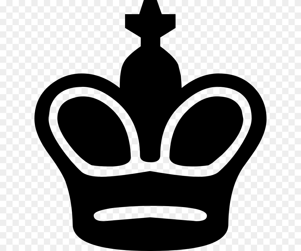 King Chess Piece Symbol, Gray Png