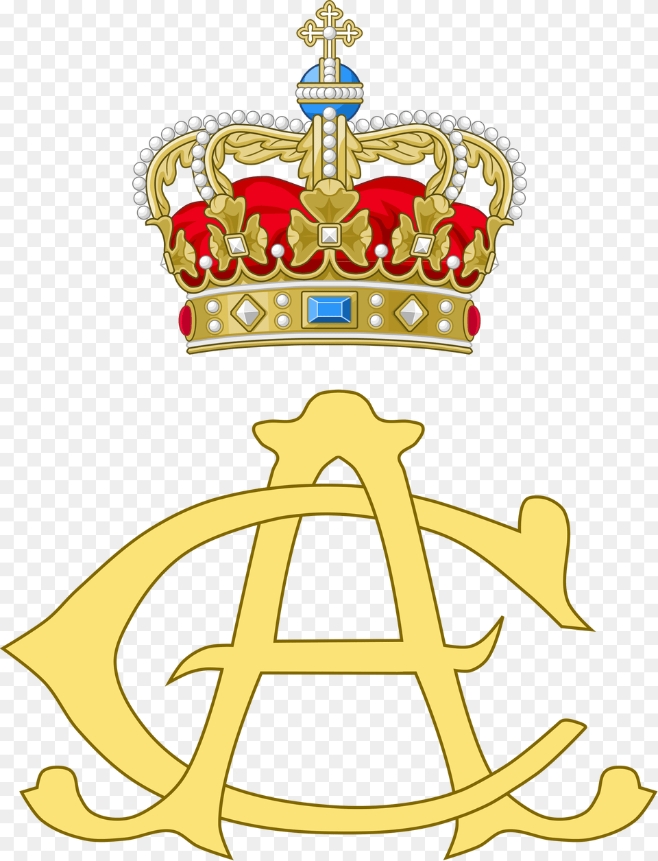 King Christian And Queen Alexandrine Of Denmark Royal Royal Monogram Denmark, Accessories, Jewelry, Crown Png Image