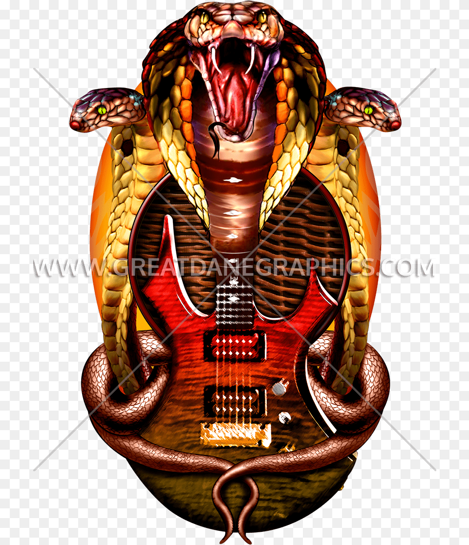 King Cobra, Animal, Reptile, Snake, Guitar Png Image