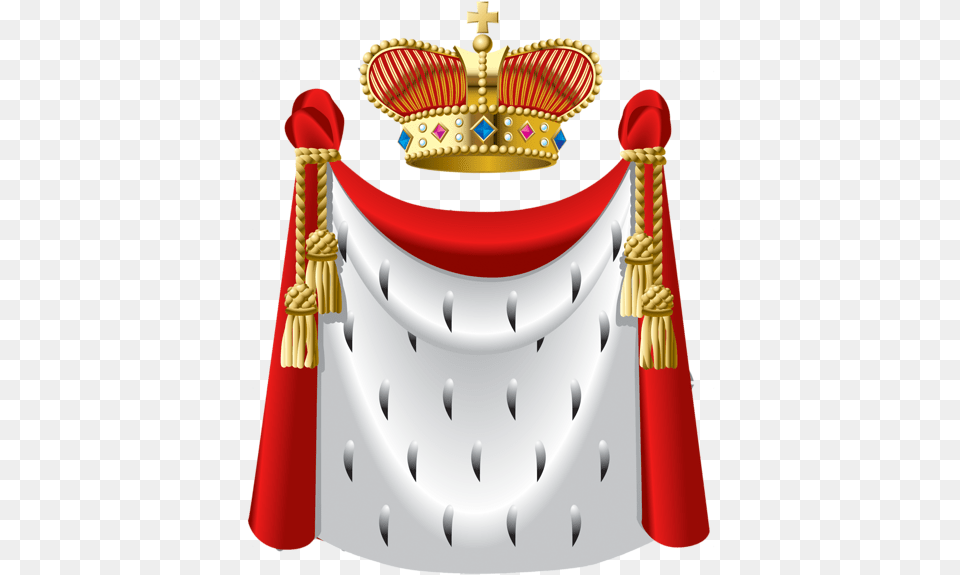 King Crown And Cape Clipart Cutout Clip King Cape, Accessories, Jewelry, Dynamite, Weapon Png Image