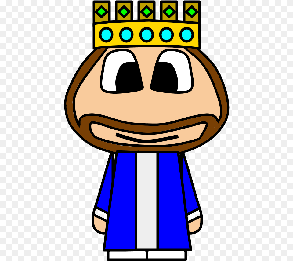 King Crown Big Eyes Cartoon Person Cartoon Png Image