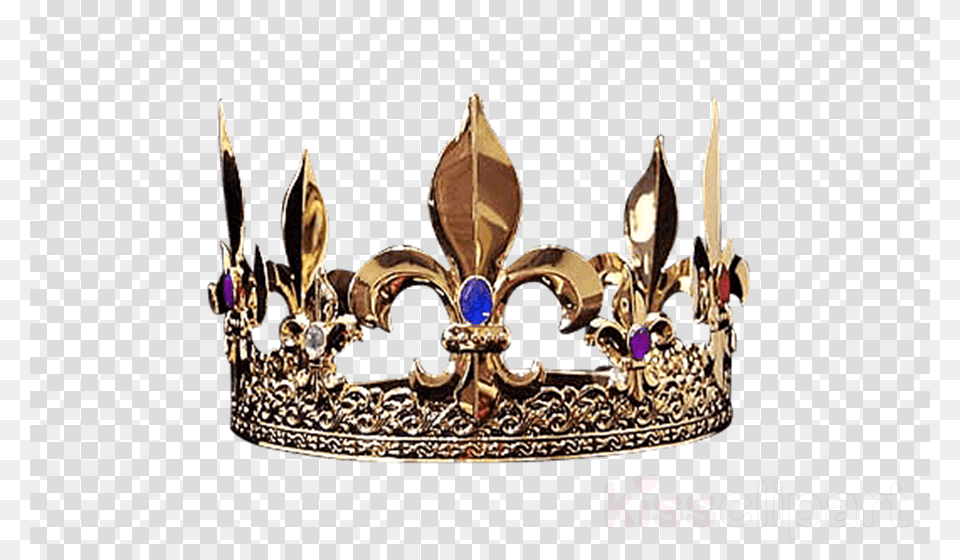 King Crown Gold Clipart Crown Middle Ages Headpiece Ejools Crown Gold, Accessories, Jewelry, Animal, Bird Png