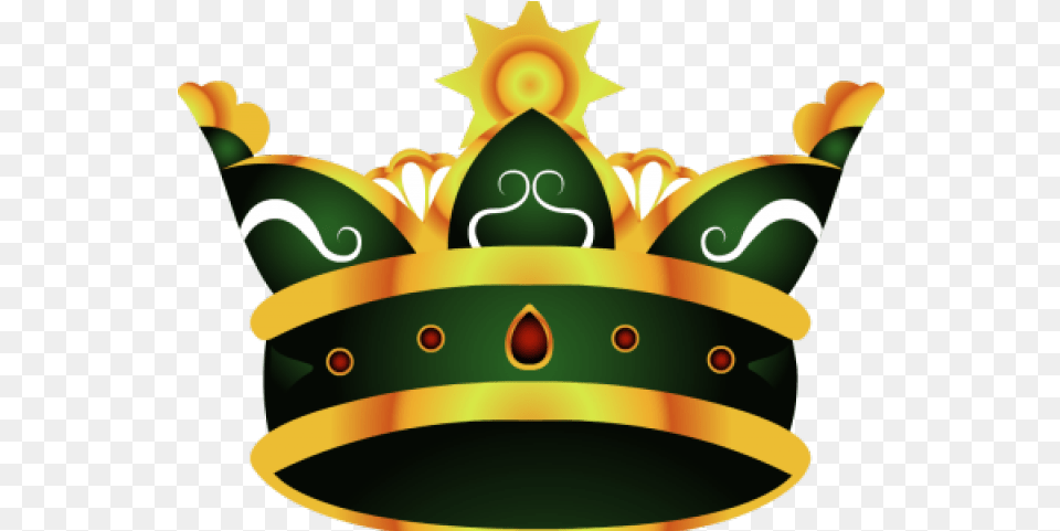 King Crown Green And Yellow Crown Download Original Crown Vector Free, Accessories, Jewelry, Dynamite, Weapon Png