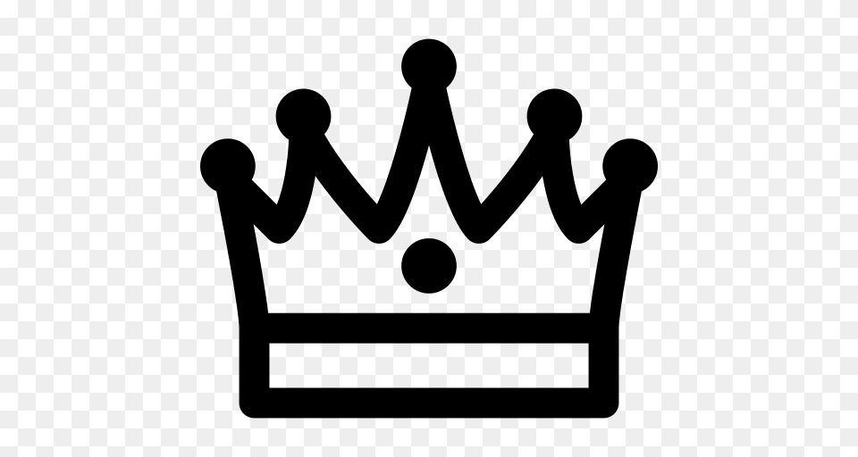 King Crown Icon, Gray Free Transparent Png