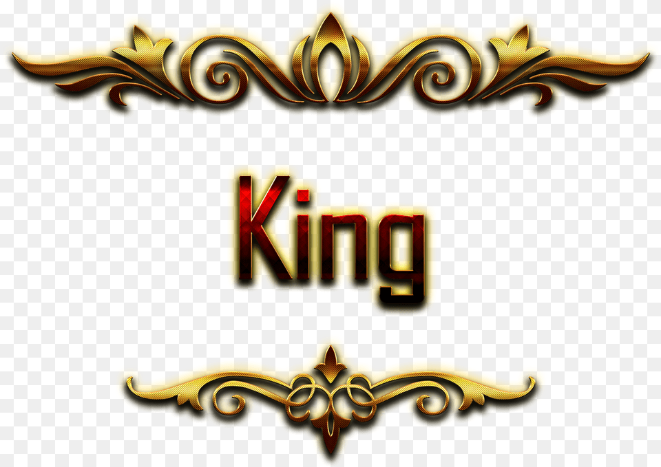King Decorative Name King Name, Logo, Emblem, Symbol Png Image