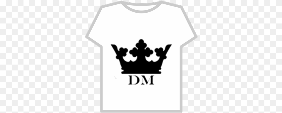 King Dm Logo Roblox T Shirt Fortnite, Clothing, Stencil, T-shirt, Accessories Free Png Download