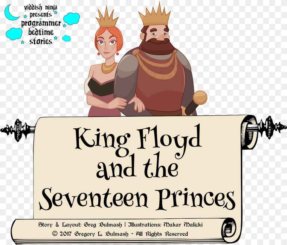 King Floyd And The Seventeen Princes Cartoon, Book, Publication, Comics, Baby Png Image