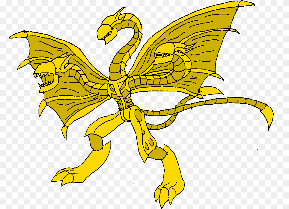 King Ghidorah Designed By Hr Giger Illustration, Person, Dragon Png Image