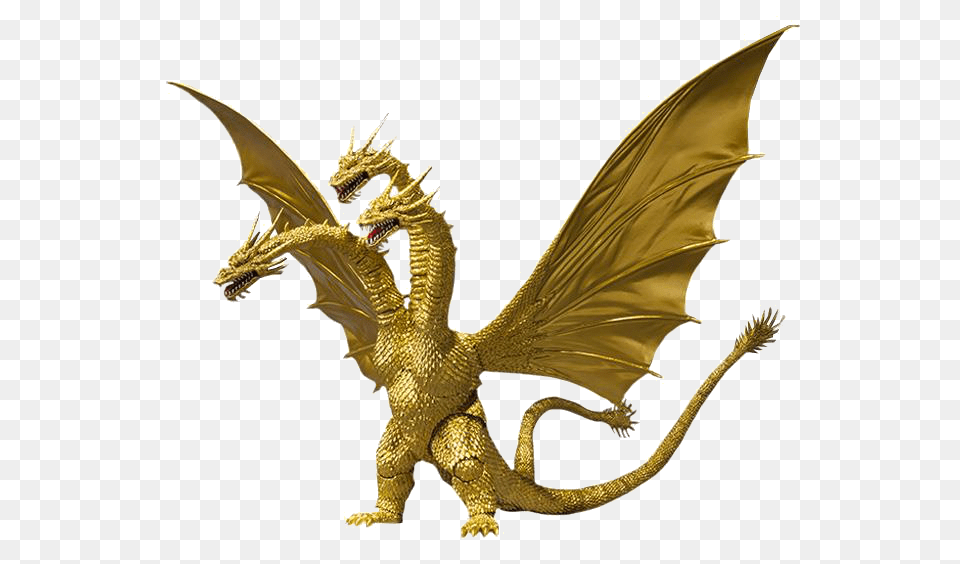 King Ghidorah Render, Dragon, Animal, Dinosaur, Reptile Png Image