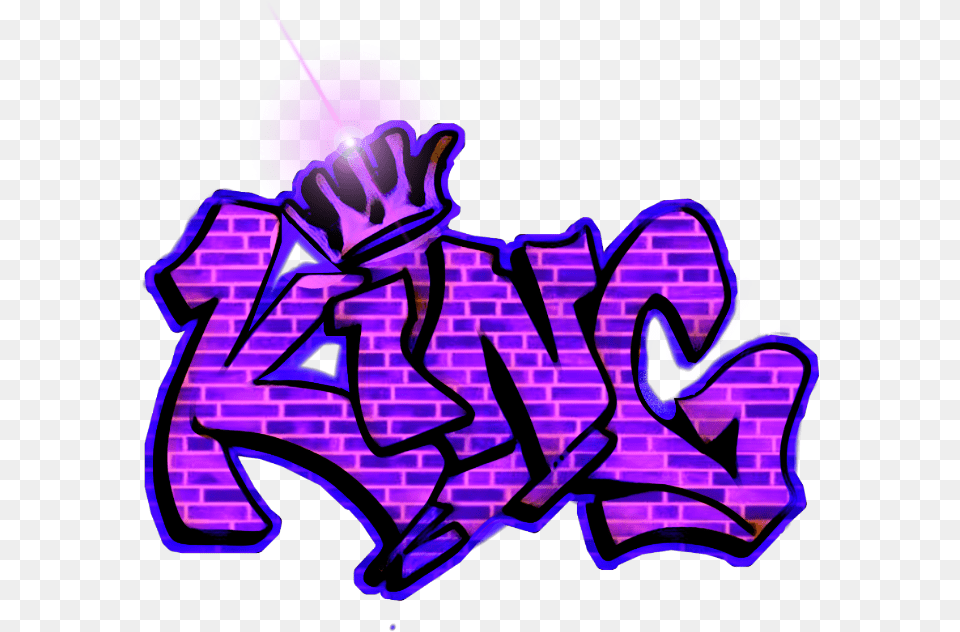 King Graffiti Freetoedit Illustration, Art, Light, Purple, Animal Free Png Download