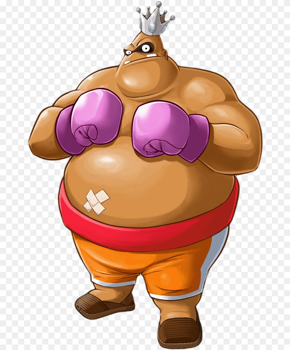 King Hippo Clipped Rev Punch Out King Hippo, Cream, Dessert, Food, Ice Cream Free Png