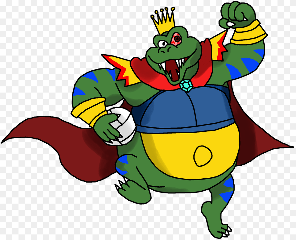 King K Rool Fantendo, Cartoon Free Png Download