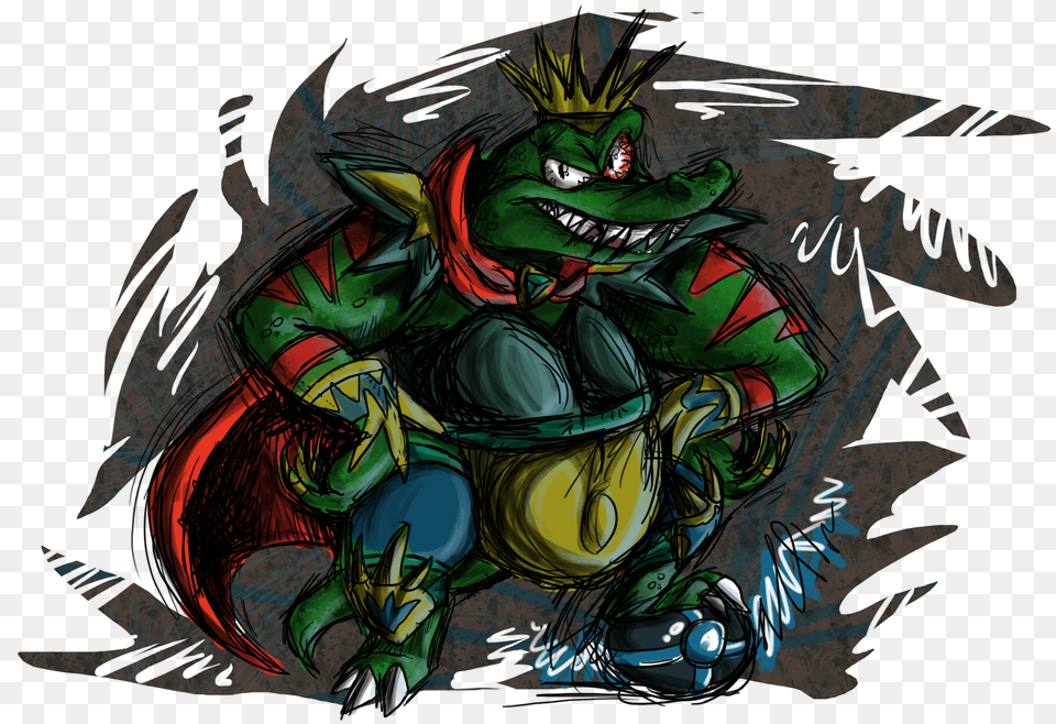 King K Rool Strikers Charged, Person, Book, Comics, Publication Free Png Download