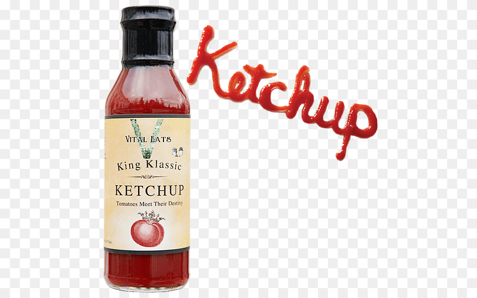 King Ketchup Glass Bottle, Food Png