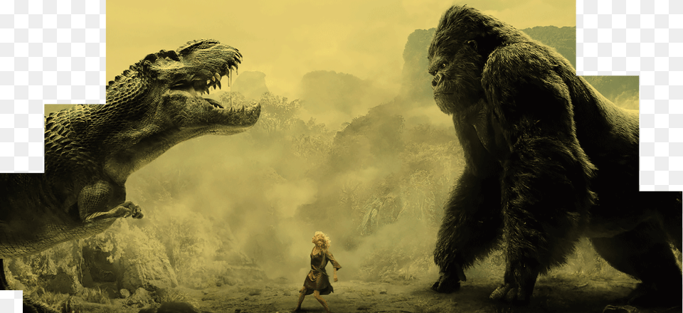 King Kong 2005 Rating, Animal, Dinosaur, Reptile, T-rex Free Png