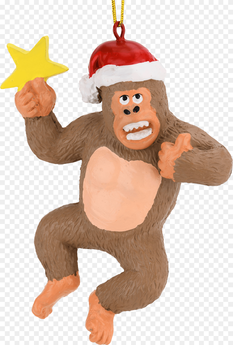 King Kong Climbing The Tree Large Christmas Ornament Buddees King Kong Christmas Ornament, Nature, Outdoors, Snow, Snowman Png Image