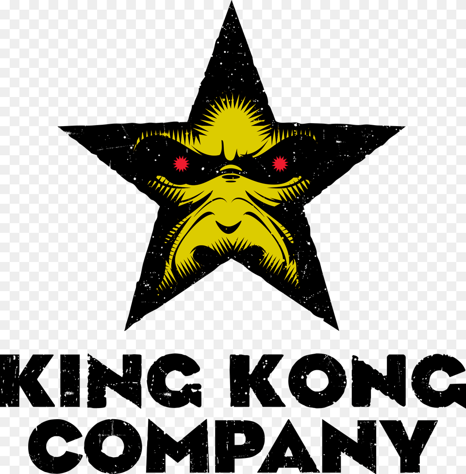 King Kong Company Logo, Star Symbol, Symbol, Person Png