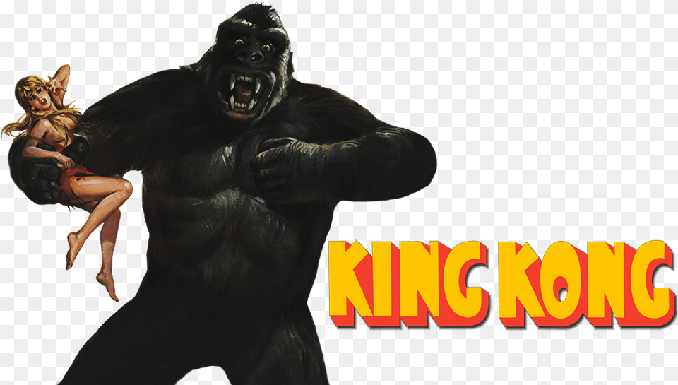 King Kong King Kong 1933 Transparent, Animal, Ape, Wildlife, Mammal Png Image