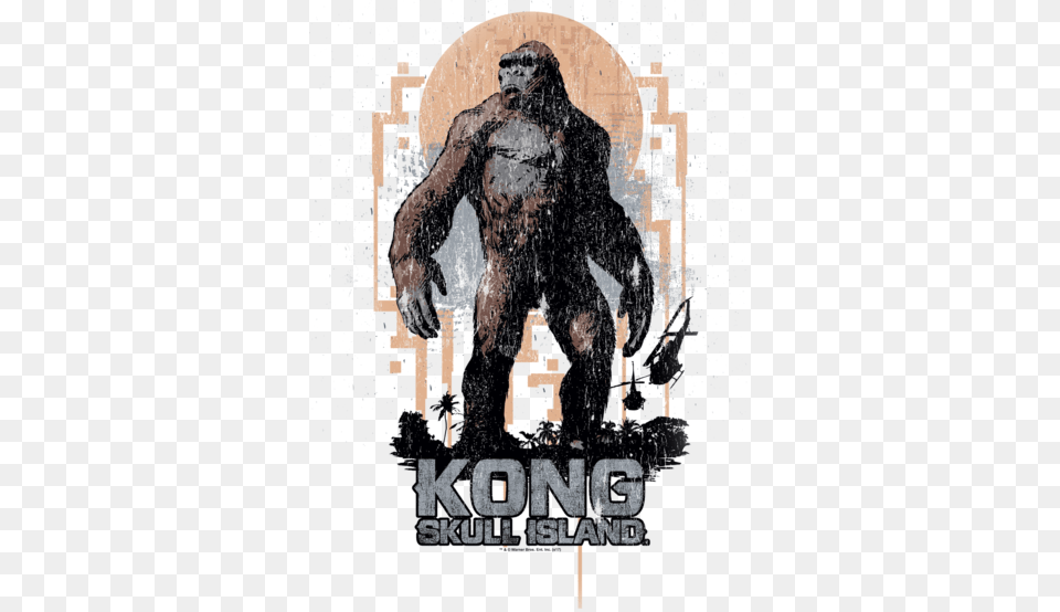 King Kong Immense Men39s Regular Fit T Shirt Poster, Advertisement, Adult, Person, Man Free Png