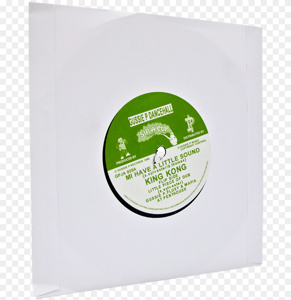 King Kong Mi Have A Little Sound Label, Person, Disk Free Png