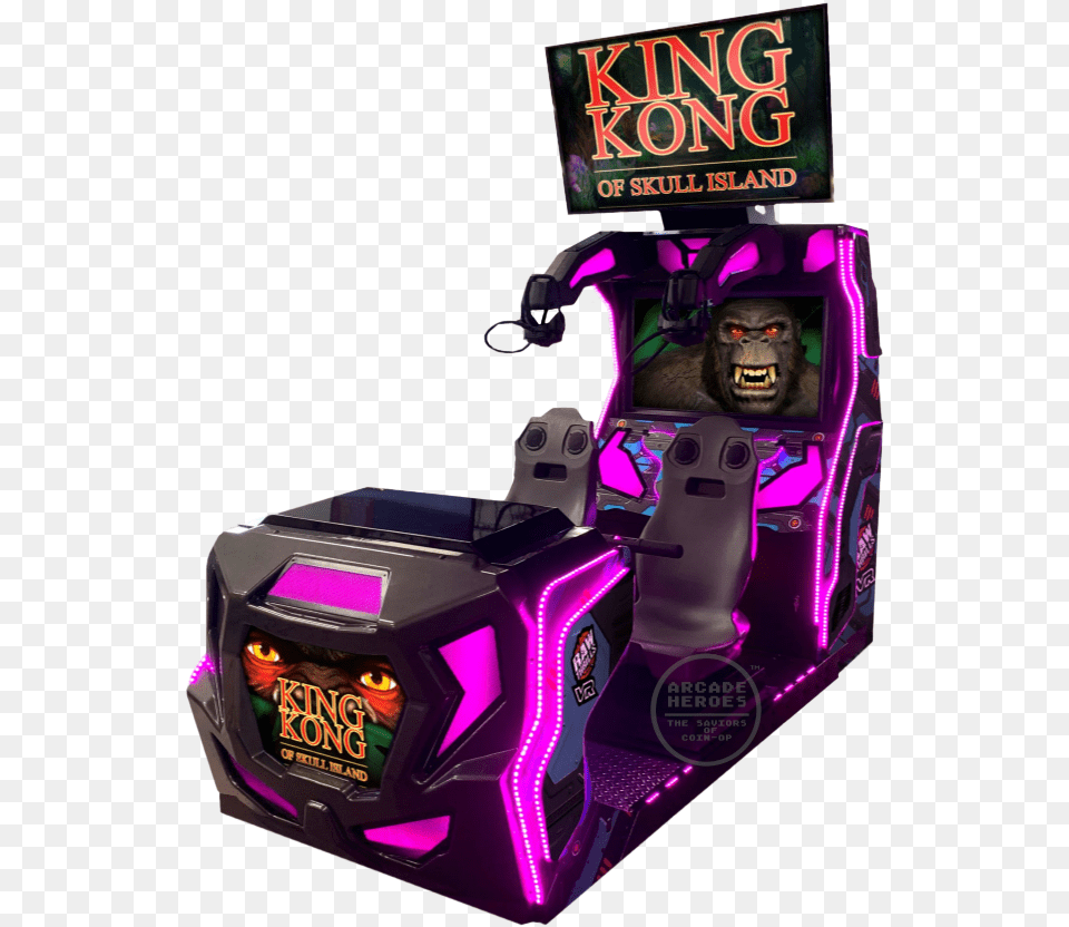 King Kong Of Skull Island, Arcade Game Machine, Game, Animal, Monkey Free Png