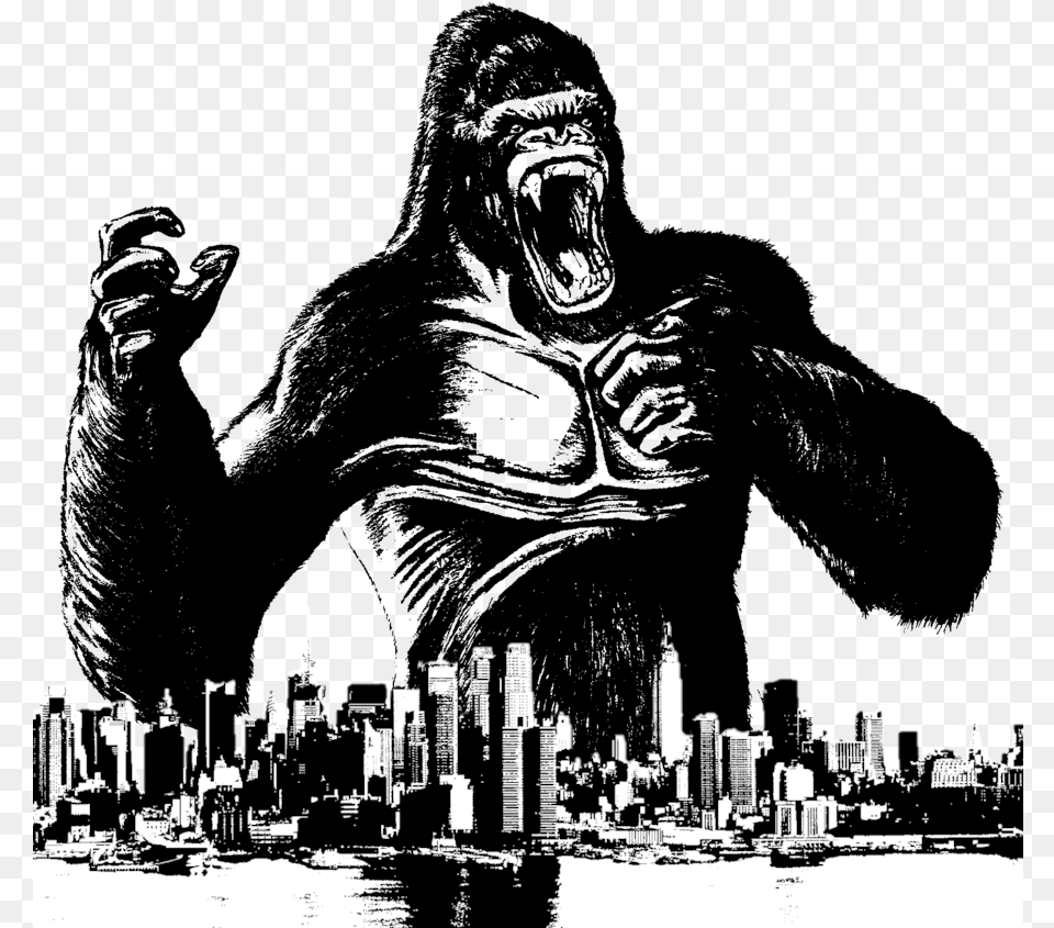 King Kong Strikes New York City By Bradsnoopy King Kong Vector, Architecture, Water, Urban, Outdoors Png