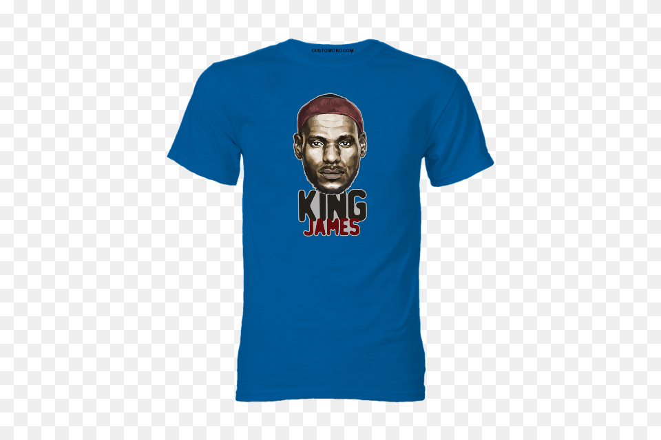King Lebron James Tshirt, Clothing, T-shirt, Shirt, Face Free Png Download