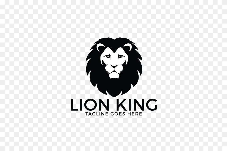 King Lion Logo Design Lion Logo, Animal, Mammal, Wildlife, Stencil Free Png Download