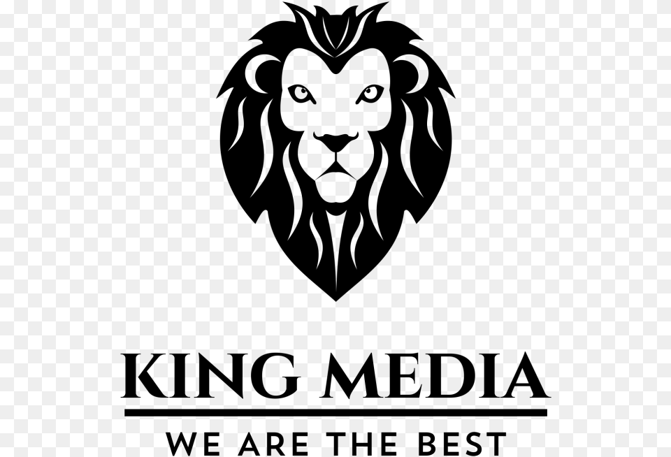 King Media Logo Template La Catedral, Gray Free Png