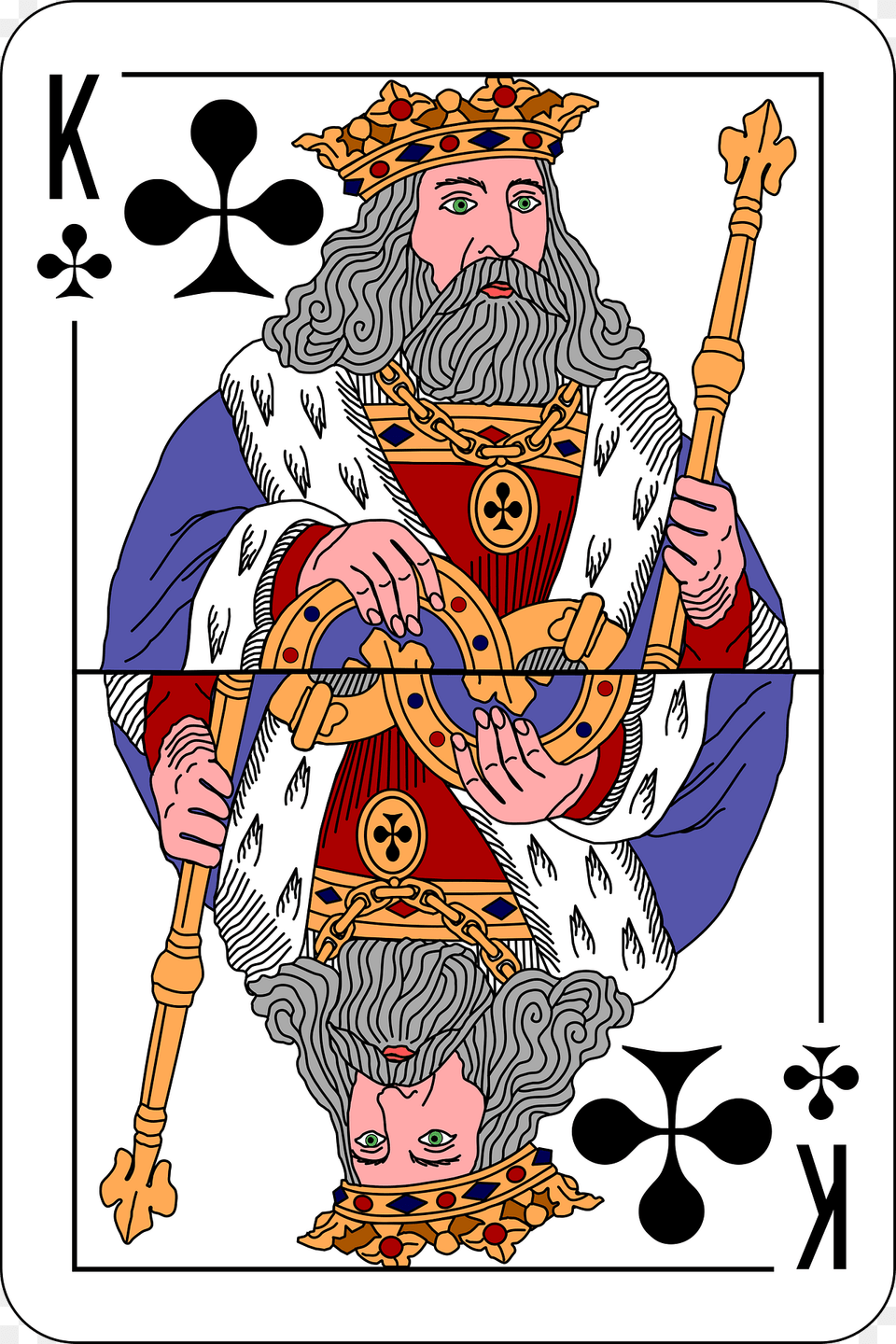 King Of Clubs Clipart, Person, Face, Head Png