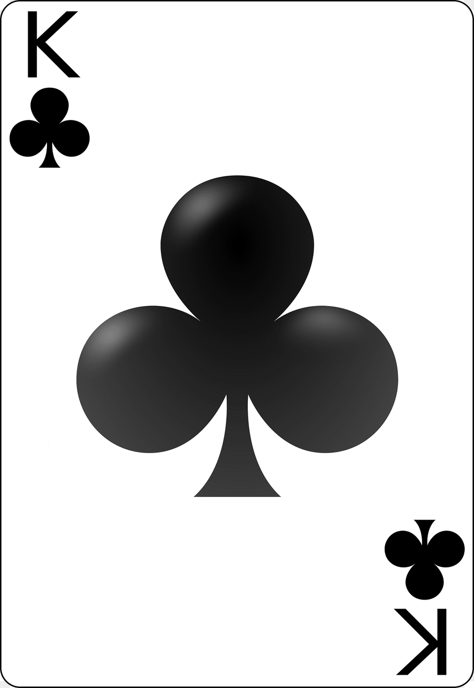 King Of Clubs Clipart, Silhouette, Symbol, Stencil Png