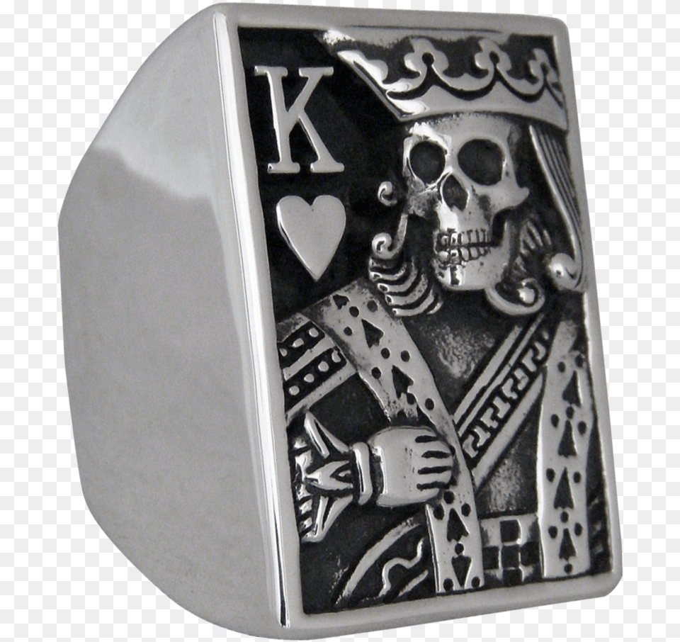 King Of Hearts Ring, Accessories, Buckle, Silver Png
