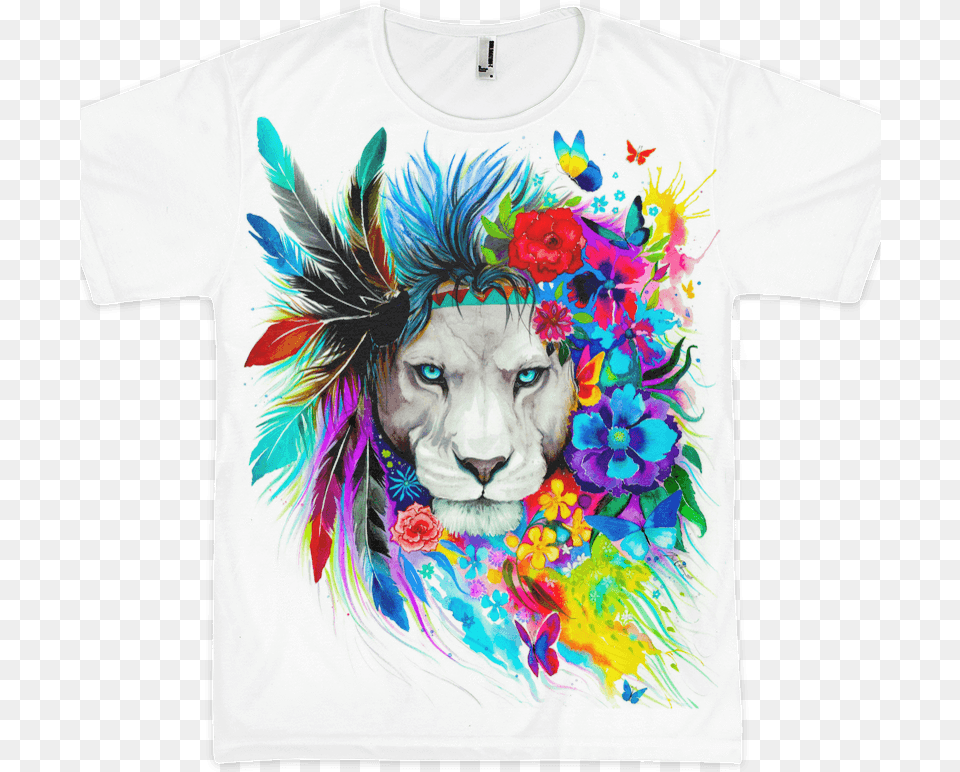 King Of Lions Unisex Crew T Shirt Print 2018, Graphics, Art, Clothing, T-shirt Free Png Download