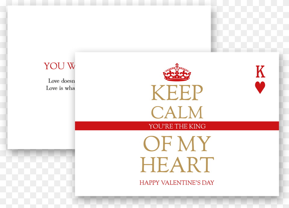 King Of My Heart, Paper, Text Free Png