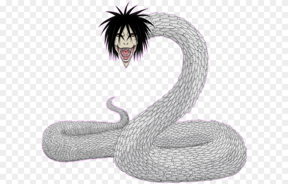 King Of Snakes By Arrancarfighter D677amr Orochimaru As A Snake, Book, Comics, Publication, Head Free Png