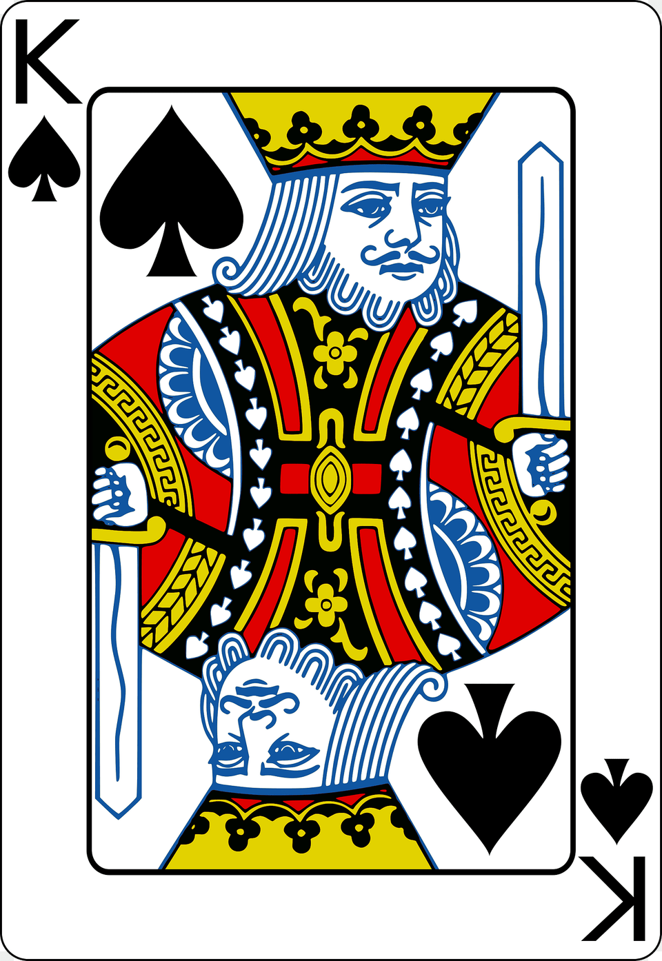 King Of Spades Clipart, Art, Person, Face, Head Png Image