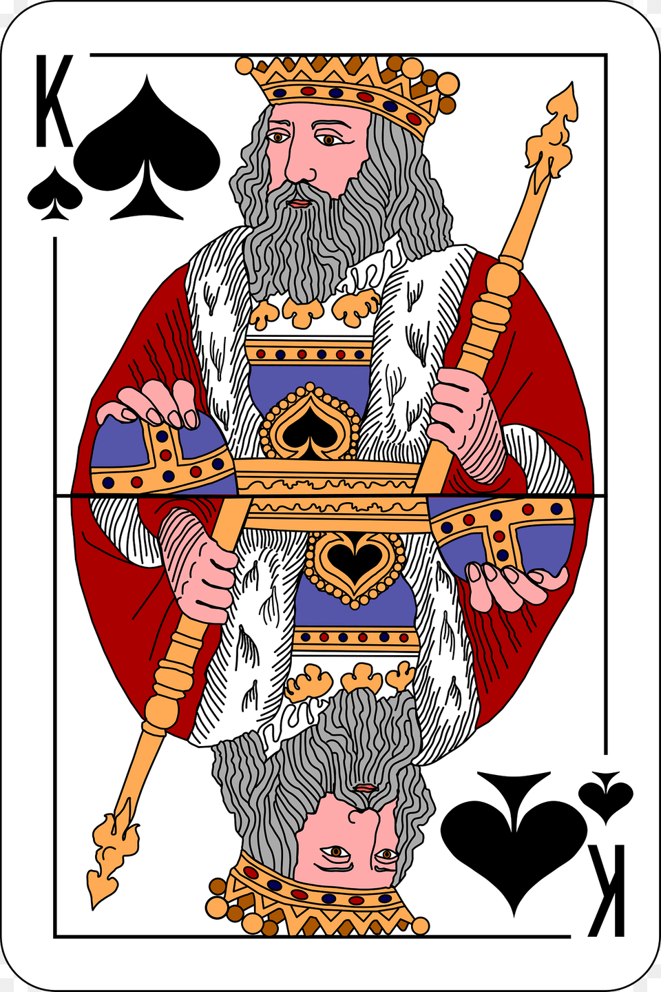 King Of Spades Clipart, Person, Face, Head Png