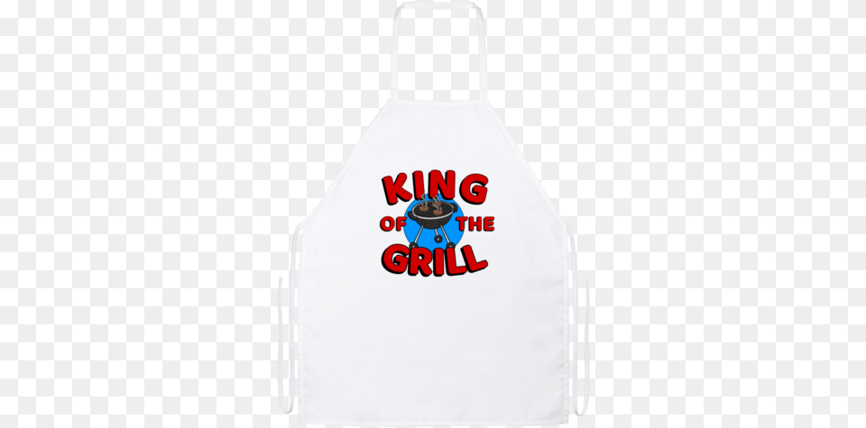 King Of The Bbq Grill Cookout Barbecue Apron Water Bottle, Clothing Png Image