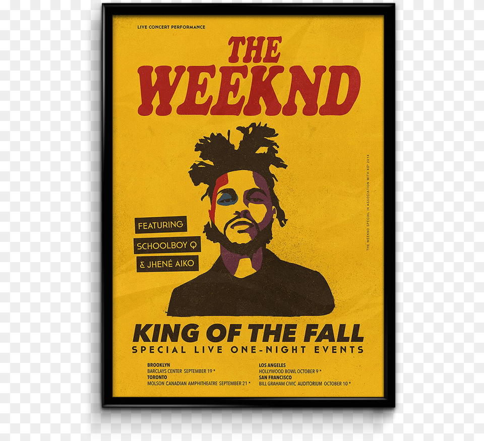 King Of The Fall The Weeknd, Advertisement, Poster, Person, Face Png
