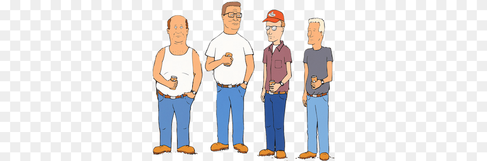 King Of The Hill Hank Hill Dale Gribble Boomhauer Bill Dauterive, Person, People, Pants, Clothing Free Png