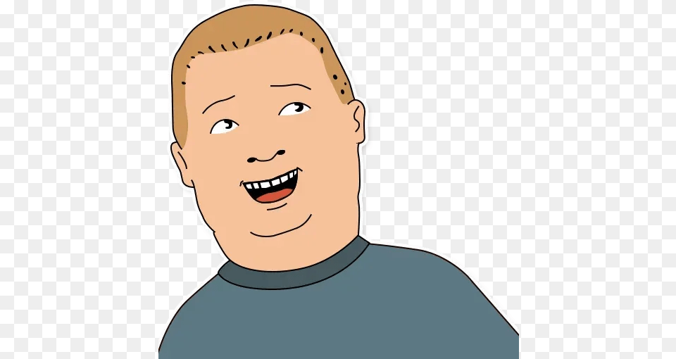 King Of The Hill Whatsapp Stickers Stickers Cloud Transparent Bobby Hill Sticker, Face, Head, Person, Portrait Free Png