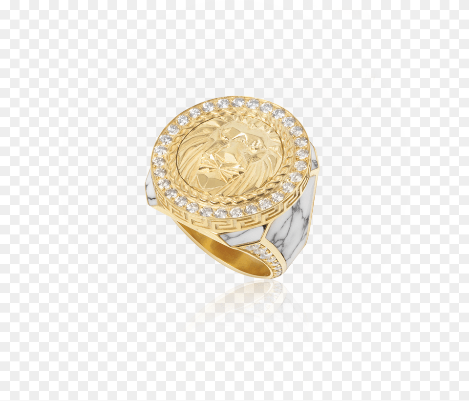 King Of The Jungle Ring, Accessories, Gold, Jewelry, Diamond Free Transparent Png