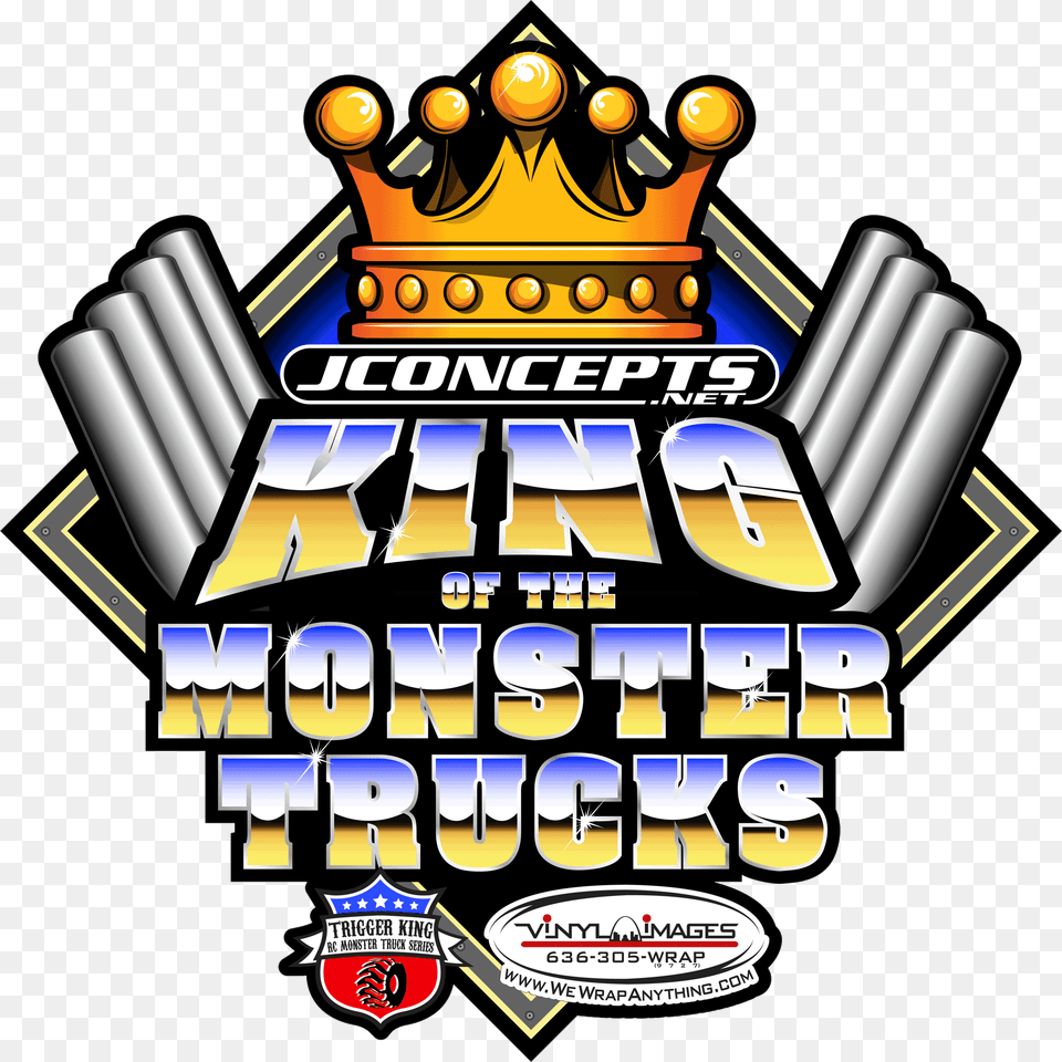 King Of The Monster Trucks Event Classes Rules Trigger King Rc, Bulldozer, Machine, Logo, Advertisement Free Png