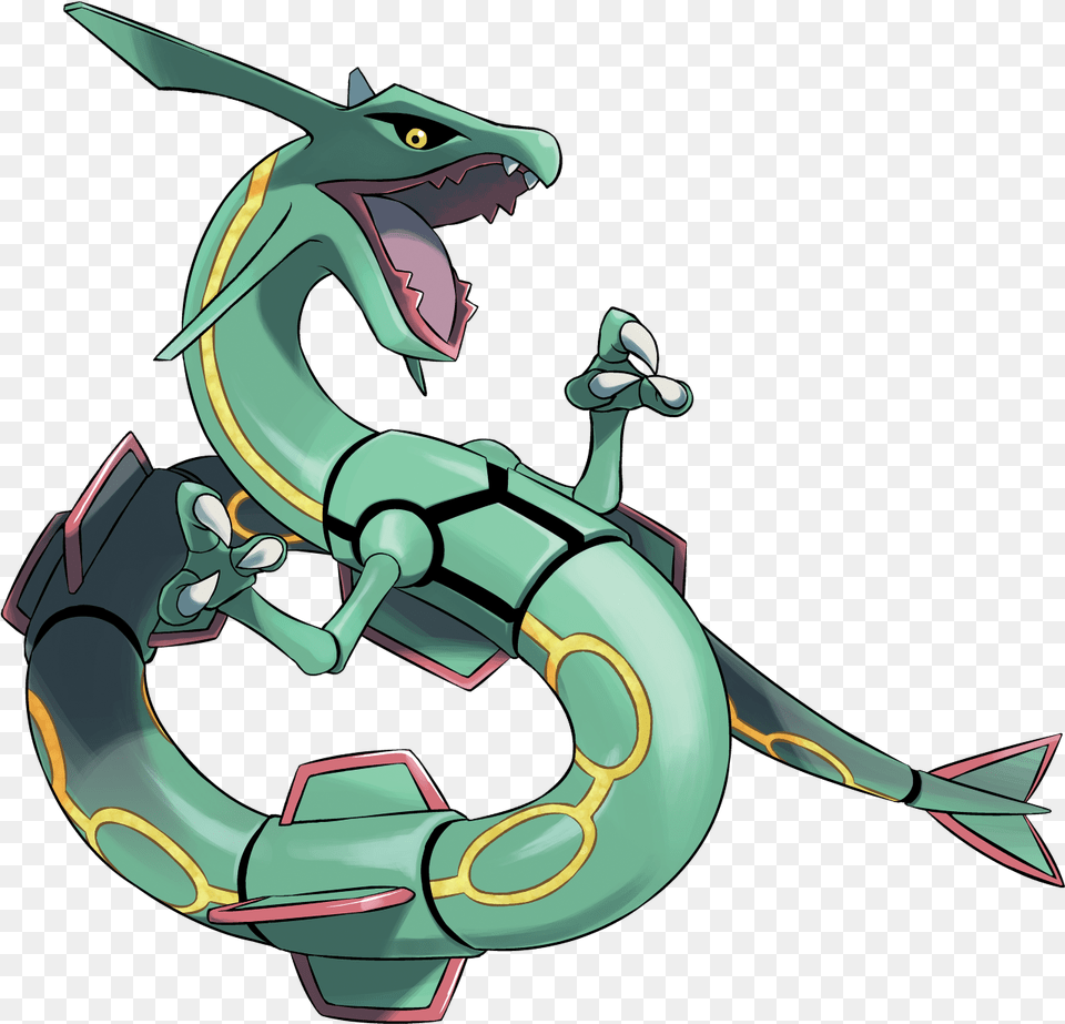 King Of The Pokemon Rayquaza, Dragon, Animal, Fish, Sea Life Png