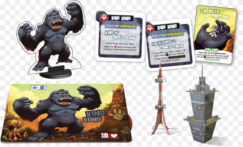 King Of Tokyo Monster Pack, Wildlife, Animal, Ape, Mammal Free Png Download